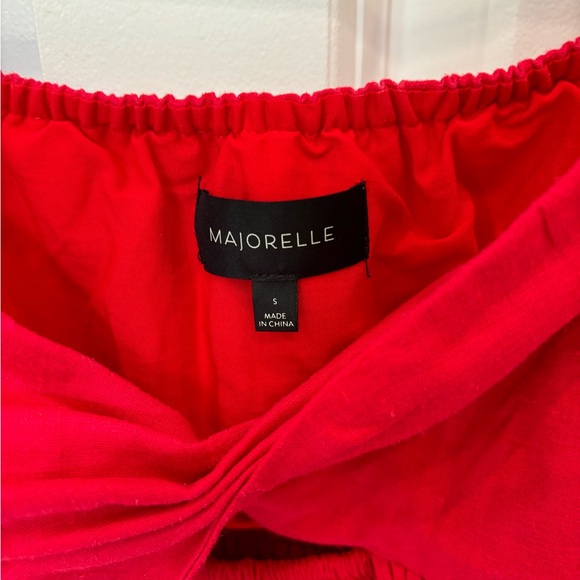 Majorelle of the shoulder red top size small - Picture 4 of 4